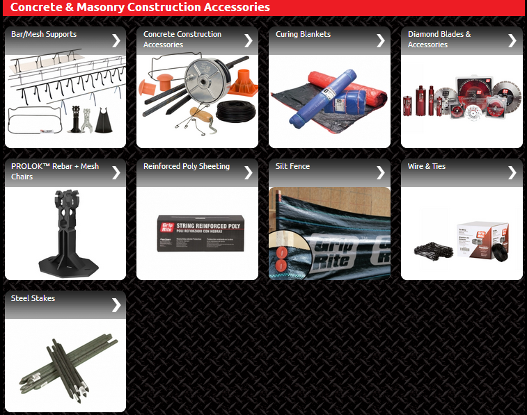 Concrete & Masonry products